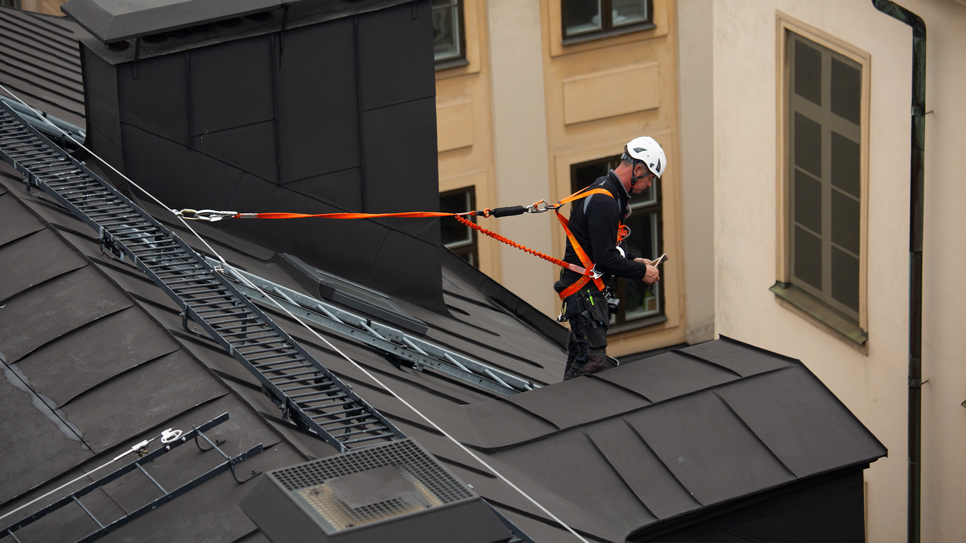 Securope Seilsicherung auf Schneegittern