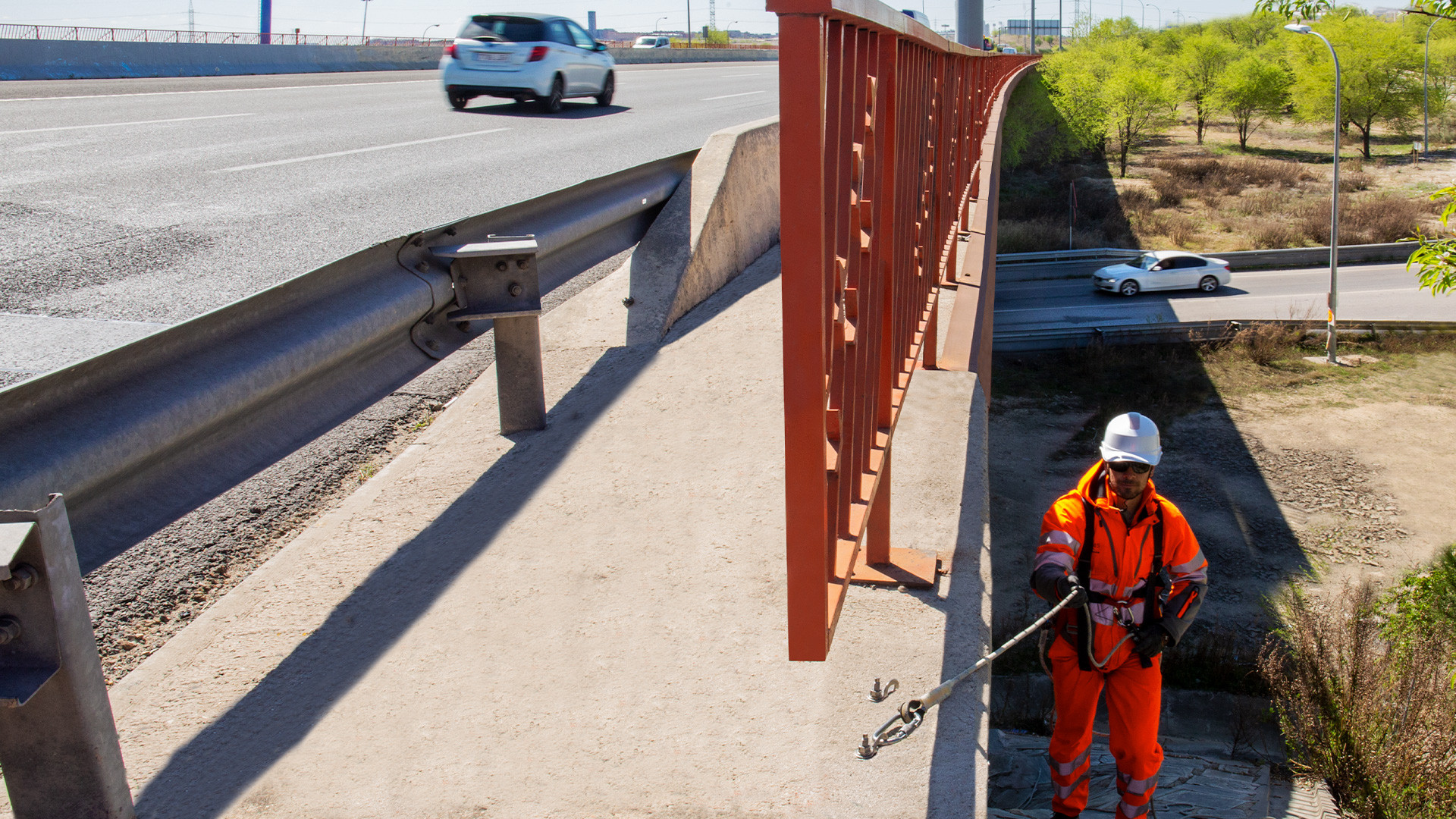 Ponto de ancoragem Eyeanchor para manter a autoestrada limpa