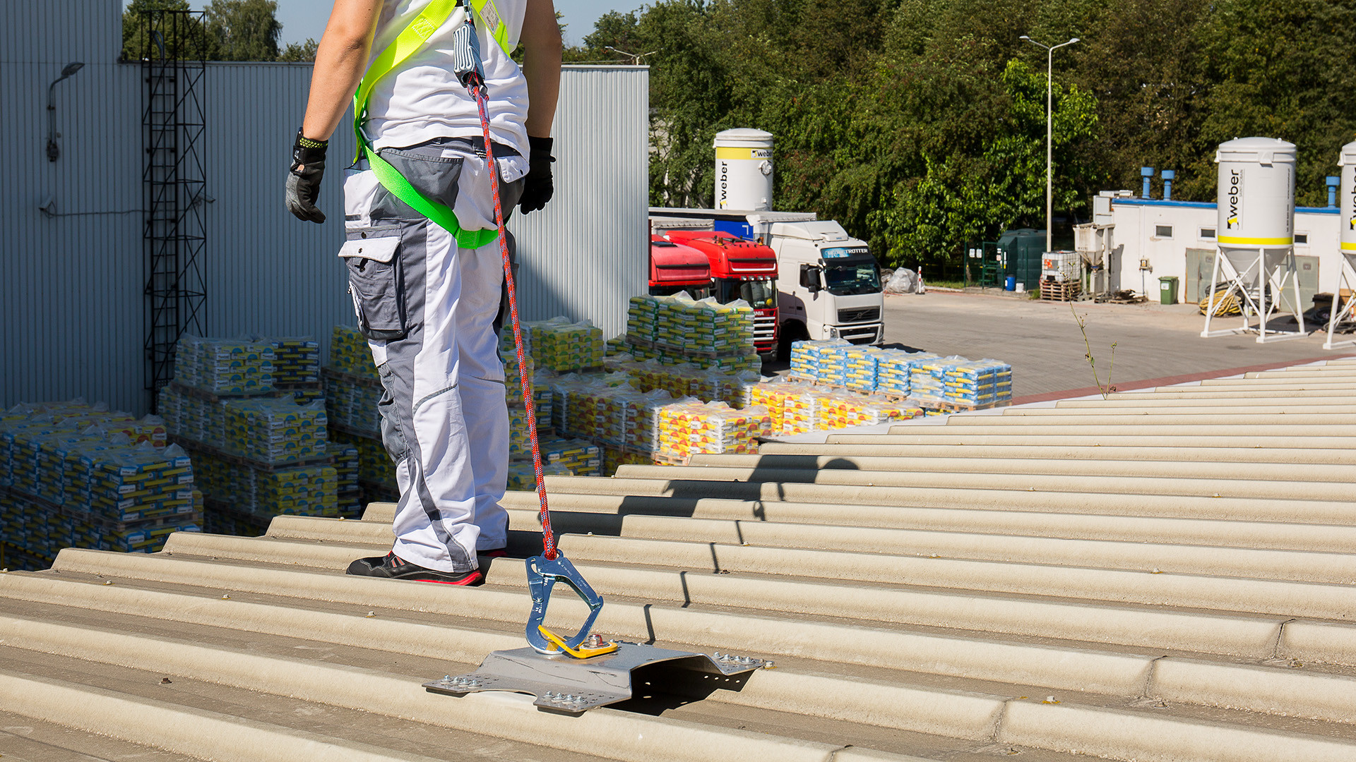 Instalação na fábrica Saint-Gobain