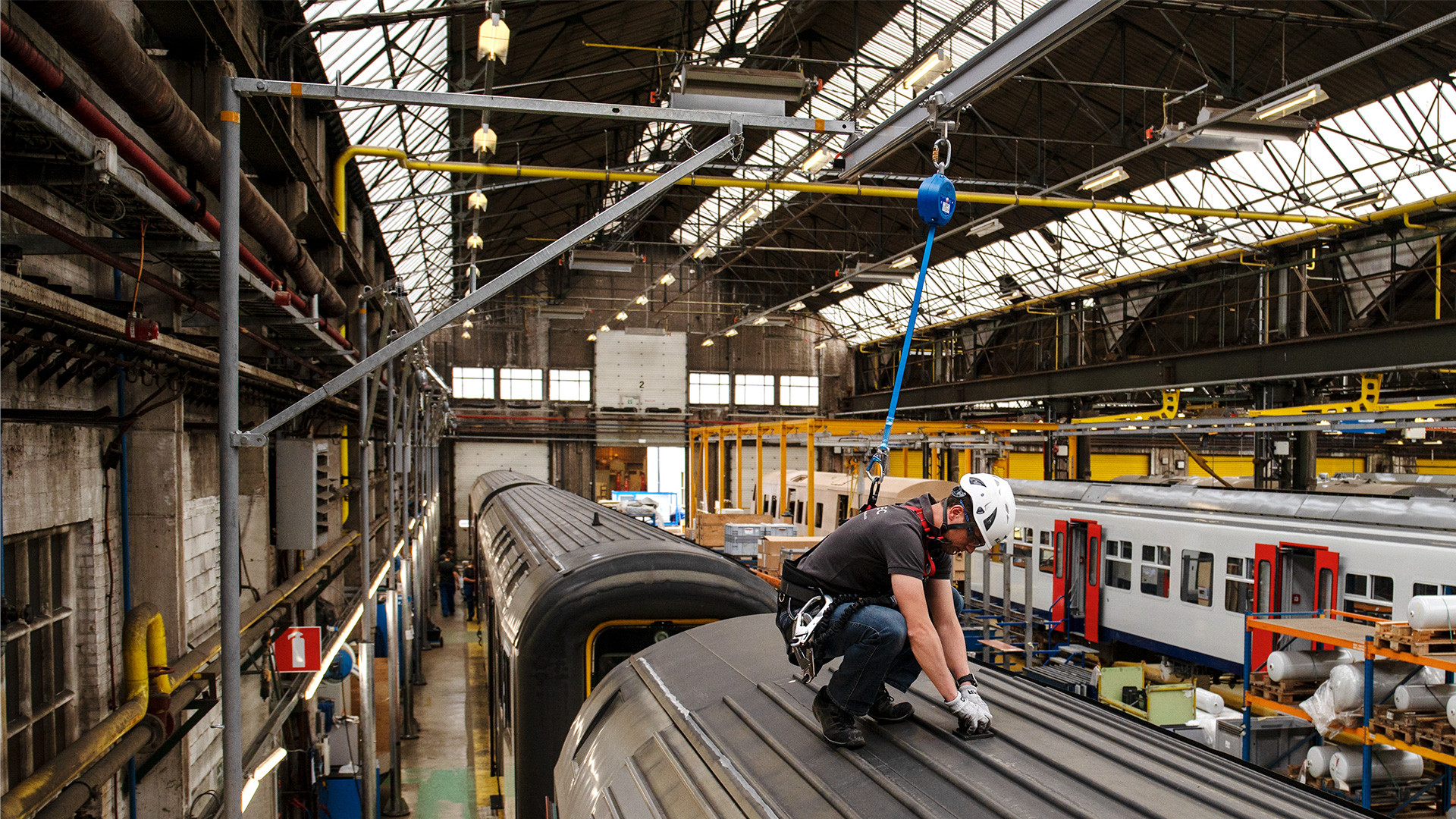 Sécurité d’accès pour les travailleurs sur le toit des trains