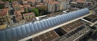 Installazione linea vita con binario Securail nella stazione ferroviaria di Montpellier