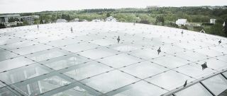 Linea vita Securope tettoia in vetro Ernst&Young
