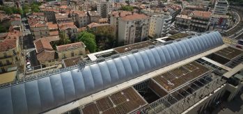 Securail Rail livline installation i Montpellier togstation