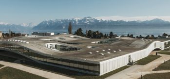 Rijdende balk EPFL Lausanne Zwitserland