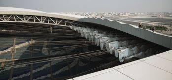 Loopbruggen ankerpunten stadion Qatar